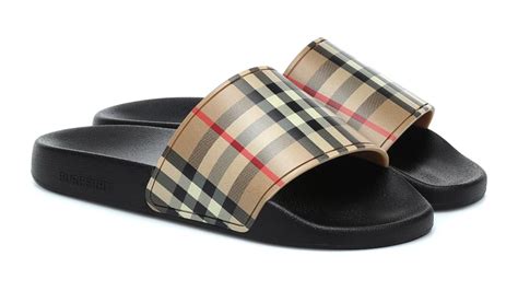 burberry slides green|Burberry slides outfit.